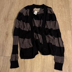 Billabong Black and Gray Knit Sweater